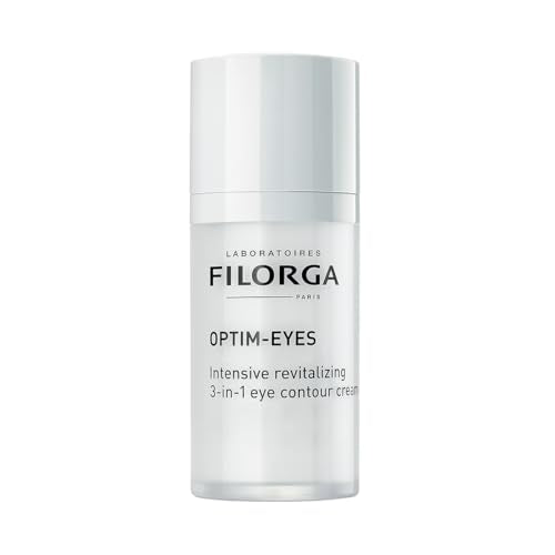 Filorga Optim-Eyes Eye Cream, Revitalizing 3-in-1 Skin Treatment for Rapid Reduction of Dark Circles, Wrinkles & Puffiness Around the Eyes, 0.5 fl. oz.