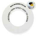 Reusable Non-Stick Silicone Wax Collars for Wax Pot ? Fits All 14-16 oz Wax Cans & Warmers ? Wax Warmer Collars for Easy, Mess-Free Cleaning (White, 1pc)