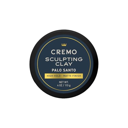 Cremo Palo Santo Sculpting Clay - High Hold, Matte Finish, 4 oz