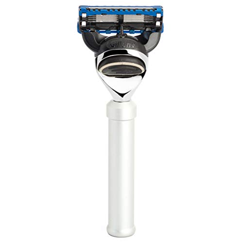 M?HLE TRAVEL Silver Anodised Aluminum 5-Blade Razor Travel Razor