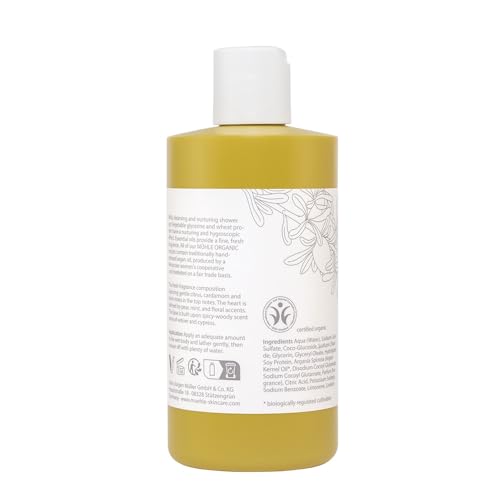 M?HLE Organic Shower Gel | Refreshing Body Wash and All-Natural Cleanser with Essential Oils | BDIH Certified | 100% Vegan | 250mL (8.45 oz) Liquid Bottle Soap