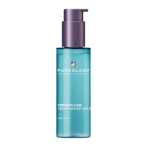 Pureology Strength Cure Dream Healer Hair Serum - Lightweight Leave-In Treatment, Split End Hair Repair, Smoothing & Strengthening Heat Protectant, Vegan