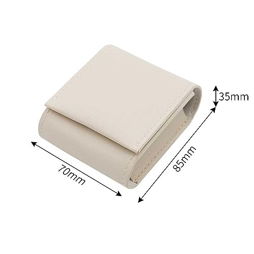 Teensery Leather Lipstick Case with Mirror & Snap Closure