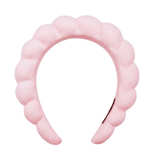 YU KUI LX 14 Knots Upgraded Spa Headband,Makeup Headband,Headband For Washing Face,Skincare Headbands,Headbands For Women Non Slip, Bubble Headband,Home Life Headband (02# Purple)