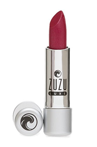 Zuzu Luxe Lip Color Lipstick (Beso Beso - Raspberry Pink/Neutral Shimmer), Natural Ultra-Hydrating Lipstick, Paraben Free, Vegan, Gluten-free, Cruelty-free, Non GMO, 0.13 oz