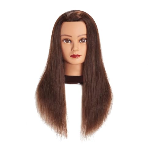 20-22" Mannequin Training Head 100 Human Hair with Clamp Holder |