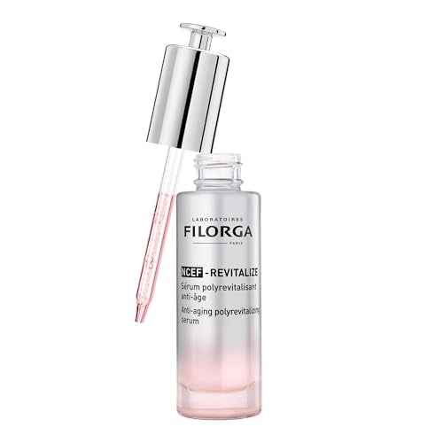 Filorga NCEF-Revitalize Face Serum, Anti-Aging and Skin Strengthening Treatment for Smoother and Brighter Skin Texture with Hyaluronic Acid, Amino Acids, and Coenzymes, 1.01 fl. Oz