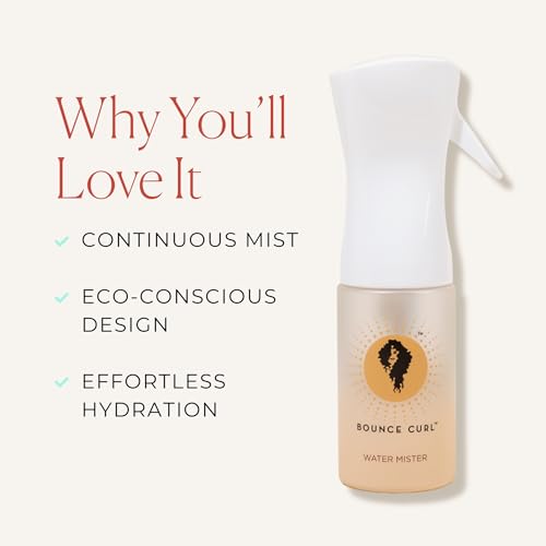 Bounce Curl Continuous Mist Spray Bottle for Hair Hydration