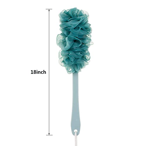 Long Handle Back Scrubber for Shower, Soft Nylon Mesh Brush