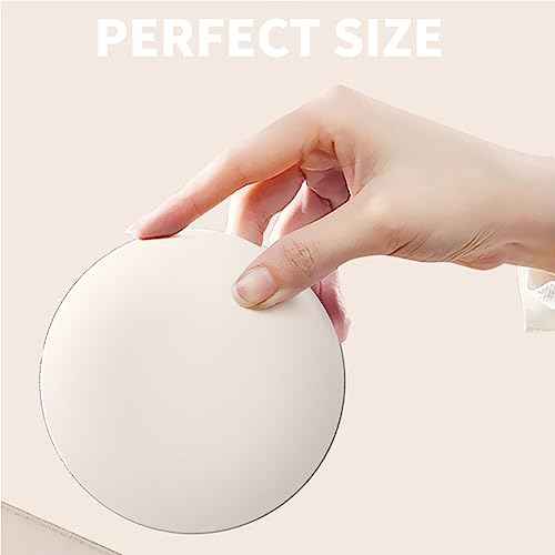Diyeeni Compact Mirror with Camera for Sunscreen Test, Travel Lighted Makeup Mirror, 2X Magnification, Portable 2 Sided Pocket Mirror for Handbag Purse, 3.5 Inch