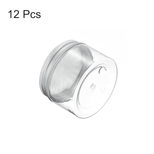HARFINGTON 12 Pcs Empty Scent Beads Storage Container 4oz/120ml Air Freshener Tins Round Refillable Spice Containers Plastic Jars Sample for Travel Storage