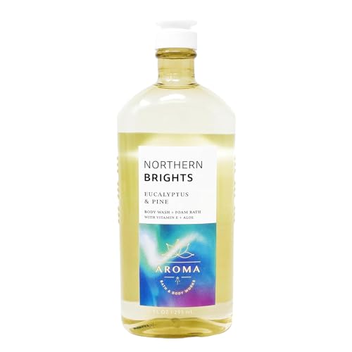 Bath and Body Works Aromatherapy Body Wash and Foam Bath 10 Fluid Ounce (Eucalyptus & Pine)