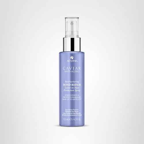 Alterna Haircare CAVIAR Anti-Aging Restructuring Bond Repair Leave-in Heat Protection Spray 4.2 Fl Oz | Strengthens and Protects Damaged Hair