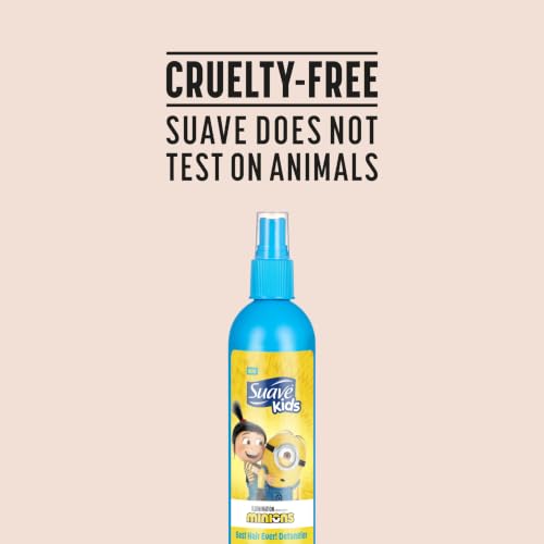 Suave Kids Minions Detangler Spray for Kids Hair, Soft & Shiny, 10 oz, Pack of 6