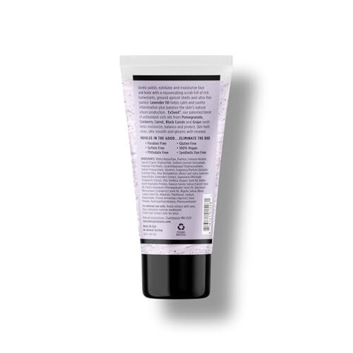 Natural Inspirations Lavender Ylang Exfoliating Face + Body Scrub 6oz