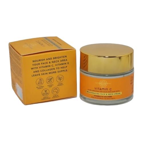 Vitamin C Rejuvenating Face & Neck Cream Glows, Brightens & helps Fade Dark Spots With Vitamin E & Collagen For Women & Men