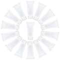 AUEAR, 24 Pack 20 Ml Empty Refillable Plastic Soft Tubes Travel Bottles Holder with Screw Caps Cosmetic Tube