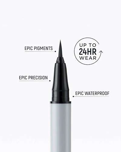 RUBY VIBE CO Black Eyeliner Pen - Medium Tip, Smudge-Resistant