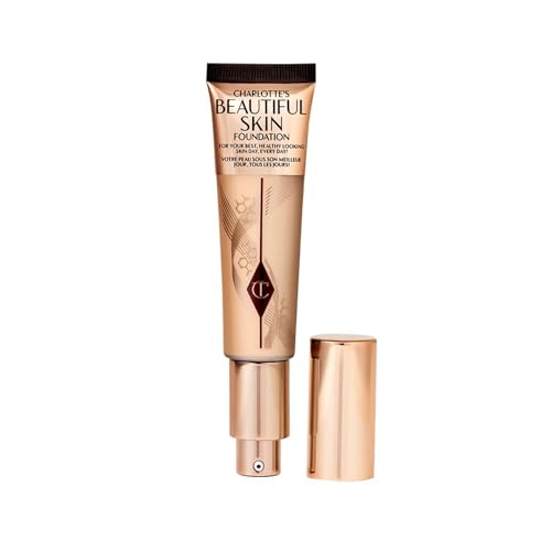 Charlotte Tilbury Beautiful Skin Medium Coverage Foundation - Hydrating Liquid Makeup for Instant Glow