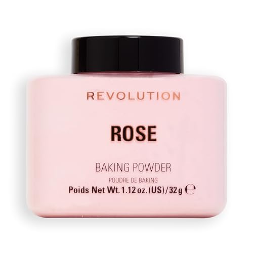 Revolution Beauty Loose Baking Powder, Rose – Setting & Mattifying