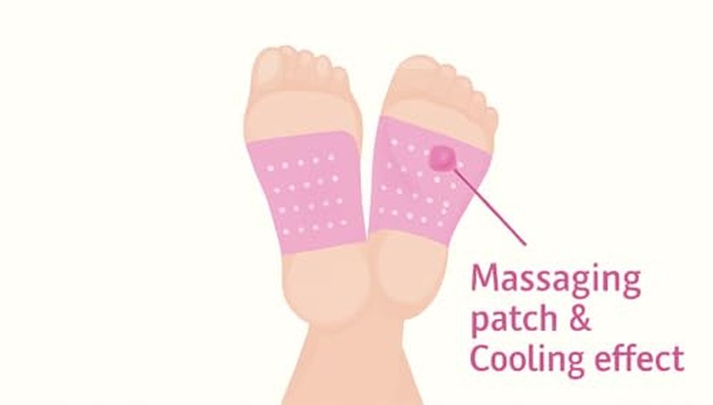 Foot Cooling Acupressure Patch - Pack of 2 Gel Sheets