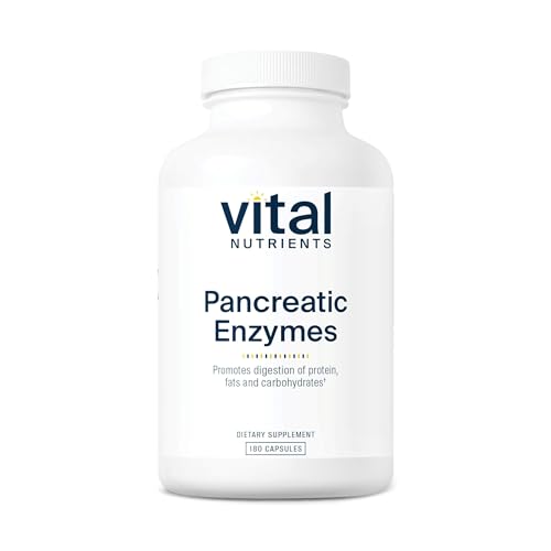 Vital Nutrients Pancreatic Enzymes 1000mg Digestive Supplement - 180 Capsules