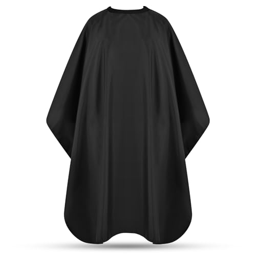 Adjustable Hair Cutting Cape for Salon & Barber Use - 57x51 Black