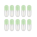 10 Pack 5ml Capsule Lip Gloss Tubes with Wand Applicator