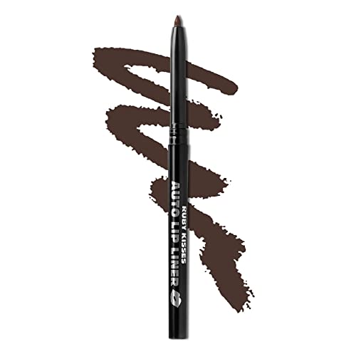 Ruby Kisses Auto Lip Liner - Dark Brown Long-Wearing