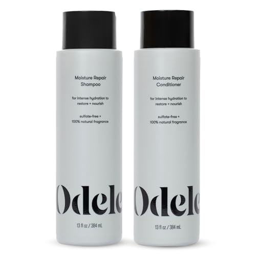Odele Moisture Repair Shampoo & Conditioner Set for Medium to Coarse Hair - Vegan, Sulfate-Free