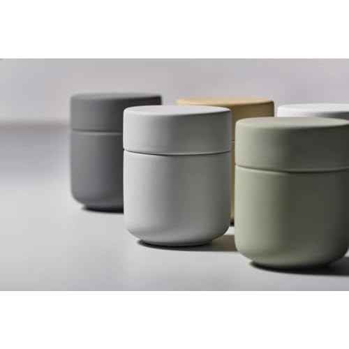 Zone Denmark Ume Taupe Cosmetic Jar - Elegant and Functional Storage Solution for Your Beauty Essentials, Infusing Scandinavian Design into Your Vanity Space - Beige (Taupe)