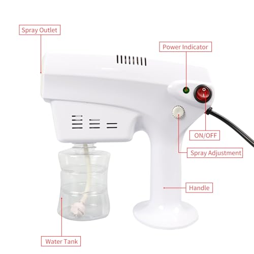 Portable Nano Steam Gun Hair Care Sprayer Micro Mist Machine Spray Gun Facial Steamer