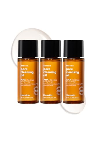 Hanskin AHA Pore Cleansing Oil - Travel Set, 30ml x 3 Pack