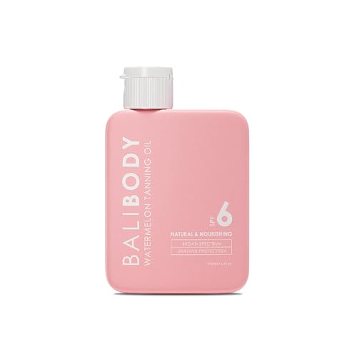 Bali Body Watermelon SPF 6 Tanning Oil with Natural Oil – Summer Glow, Vegan, Cruelty-Free, 100ml