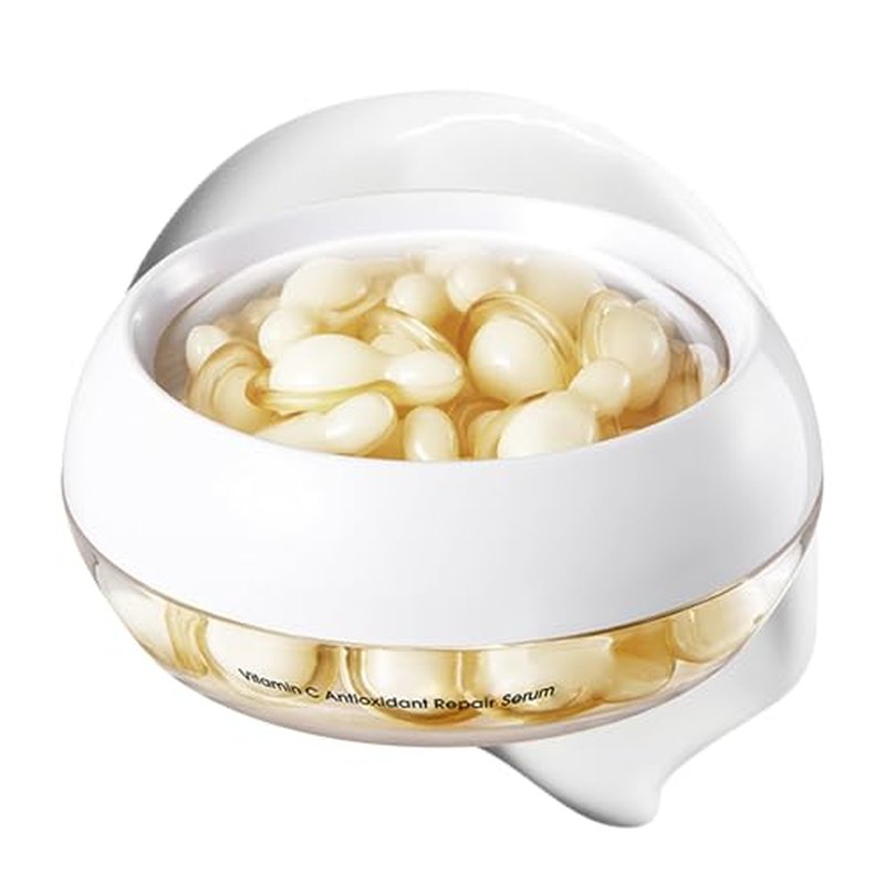 Vitamin C Serum Capsules for Face,Hydrating Face Serum Moisturizing Firming Face Lotion for All Skin Types, 30 Capsules Facial Serums for Women