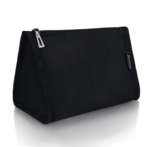 Aosbos Black Waterproof Makeup Bag & Travel Organizer