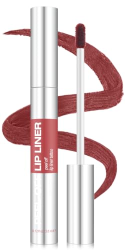 Peel Off Lip Liner Stain - Waterproof Matte Lip Tint, Rose Blush