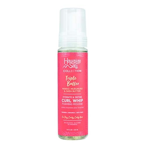 Hawaiian Silky Collection Triple Butter Hydrate & Define Curl Whip Foaming Mousse (Pack of 1)