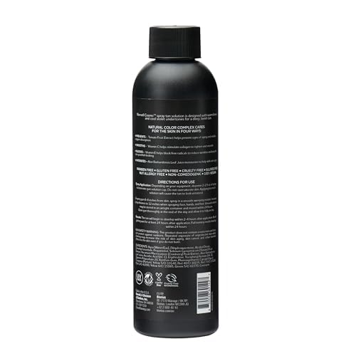 Norvell Spray Tan Solution Cosmo 8 fl oz ? Professional Sunless Tanning Formula With a Blend of Warm Brown & Cool Violet Brown Undertones, Long Lasting Handheld Self Tanning Spray