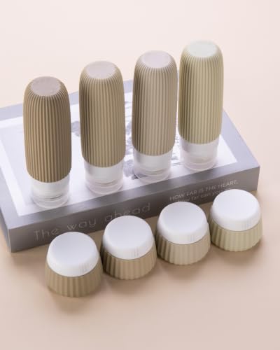 TSA Travel Bottles 8 Pack - 3oz Leak Proof Toiletries