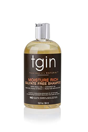 tgin Moisture Rich Shampoo for Curly & Dry Natural Hair - 13 oz