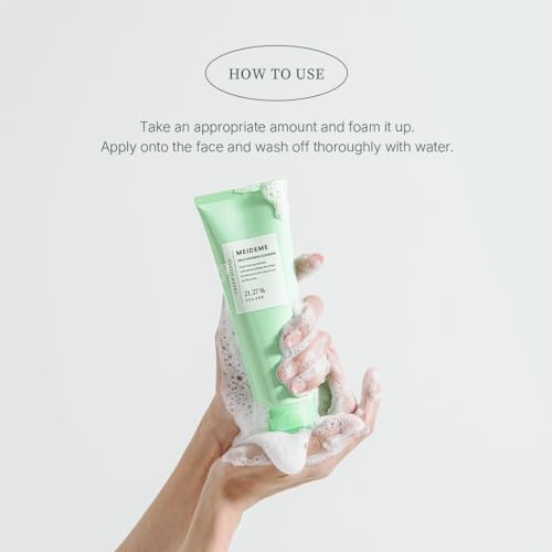 Korean Green Salvia Mild Foaming Facial Cleanser - Vegan Daily Skin Wash 120ml