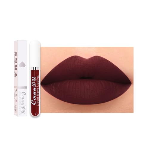 evpct 18 Colors Deep Red Matte Liquid Lipstick Set - Long Lasting