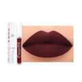 evpct 18 Colors Deep Red Matte Liquid Lipstick Set - Long Lasting