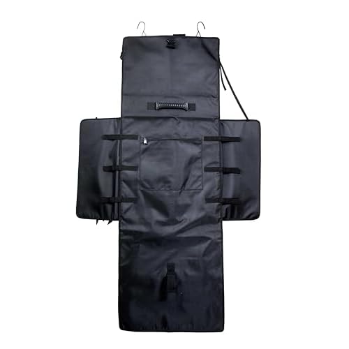 UELLE Wig-A-Way : Travel hair/Wig bag, Store and Organize your wigs, Carries cosmetics, toiletries, and hair tools, Hangs on door or wall.