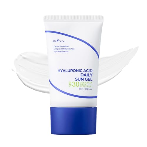 IsNtree Hyaluronic Acid Aqua Gel Cream 100ml, 3.38 fl oz + Hyaluronic Acid Daily Sun Gel 50ml, 1.69 fl oz