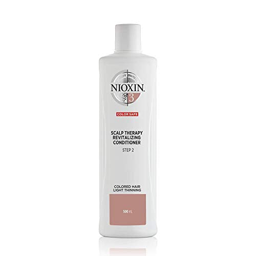 Nioxin System 3 Scalp Therapy Conditioner, Color Treated Hair with Light Thinning, 16.9 oz