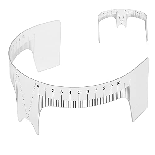Professional Eyebrow Positioning Ruler Microblading Brow Shape Design Ruler Measure Tool(B) Piercing & Supplies (Nose bridge ruler type A)