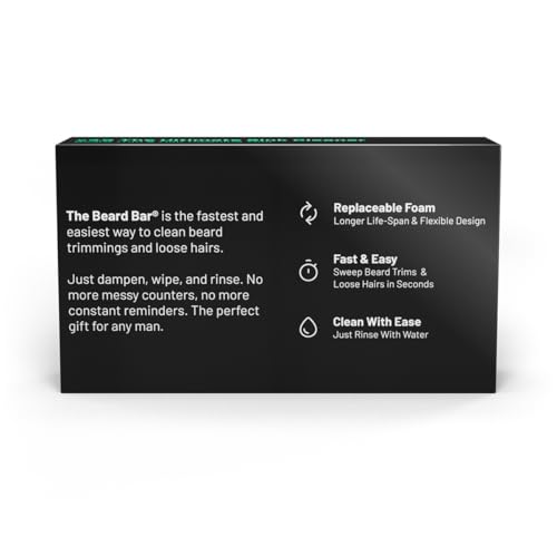 Mat's Beard Bar Ultimate v3.0 - Clean Up Beard Trimmings from Sinks and Countertops After Shaving - Best Gifts For Men