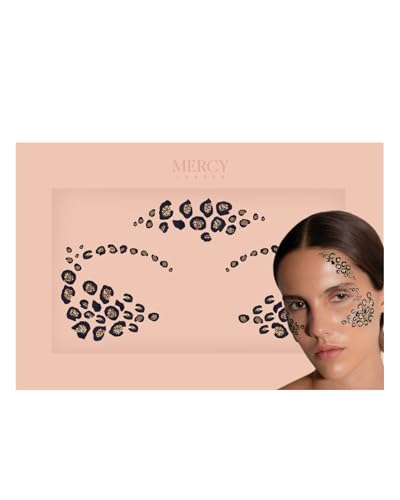 Leopard Print Contour Face Jewels Stick On Gems